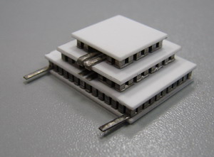 3-stage thermoelectric module, Peltier elements